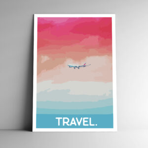 TRAVEL. Minimalist Travel Poster / Postcard