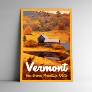 Vermont: The Green Mountain State Poster / Postcard