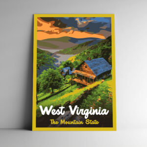 West Virginia: The Mountain State Poster / Postcard