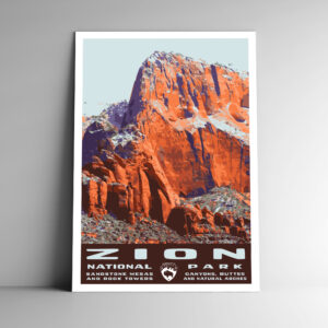 Zion National Park (Angels Landing) Poster / Postcard