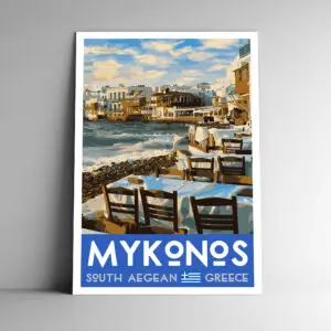 Mykonos Greece Poster / Postcard