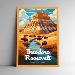 Theodore Roosevelt National Park Poster / Postcard