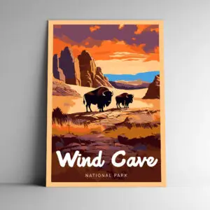 Wind Cave National Park Poster / Postcard